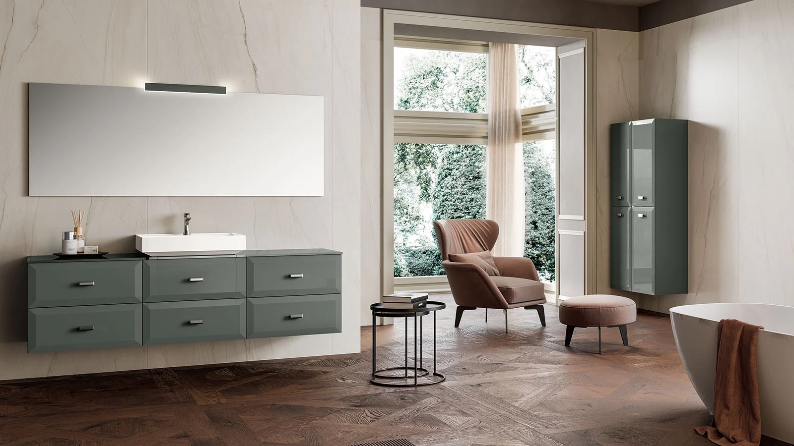 Mako Luxury Bathroom Storage Hastings Bath Collection